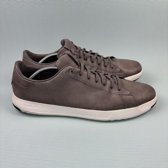 Cole Haan GrandPro Grand OS Leather Casual Shoes Tennis Men's Size 13M Gray - Picture 1 of 9